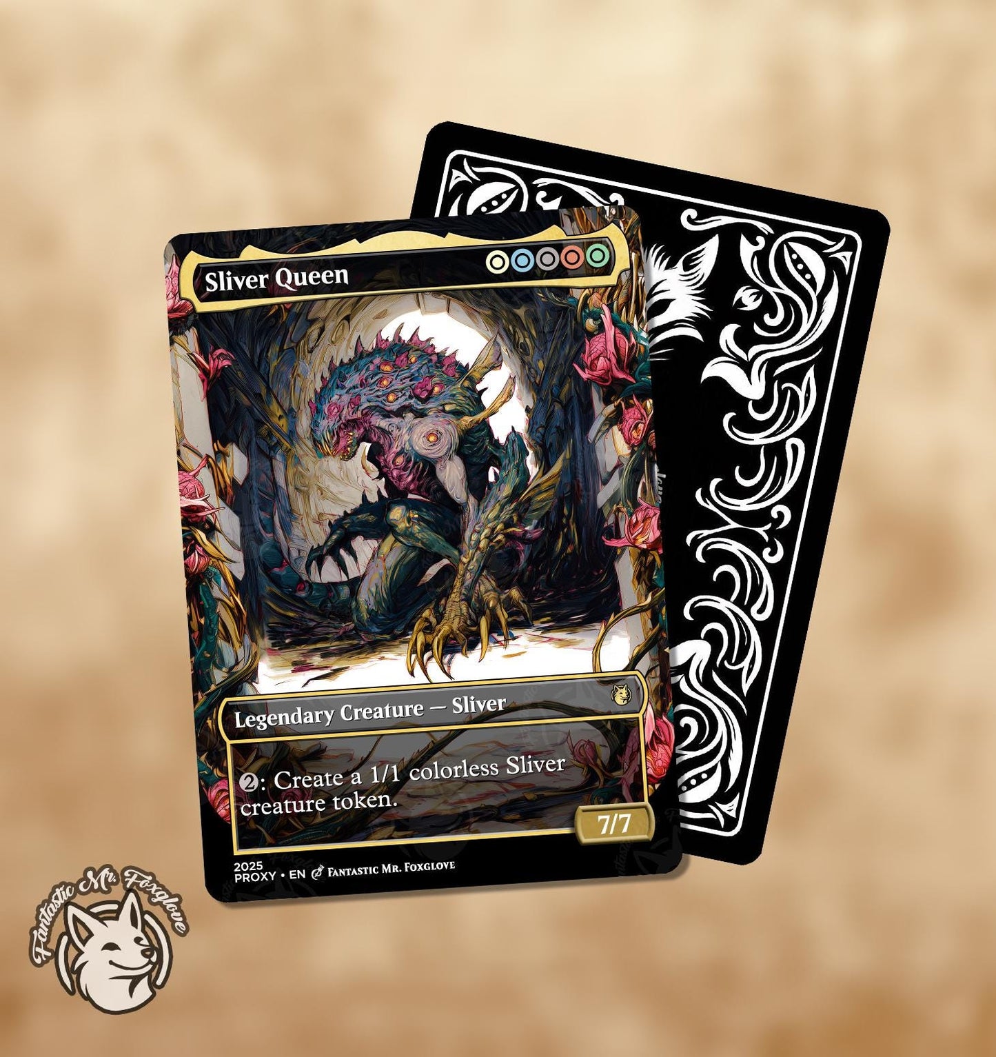 7+ Sliver Legends | Proxy Cards — Sliver Queen, Sliver Overlord, The First Sliver, Sliver Legion, Hivelord, Gravemother, Slivdrazi