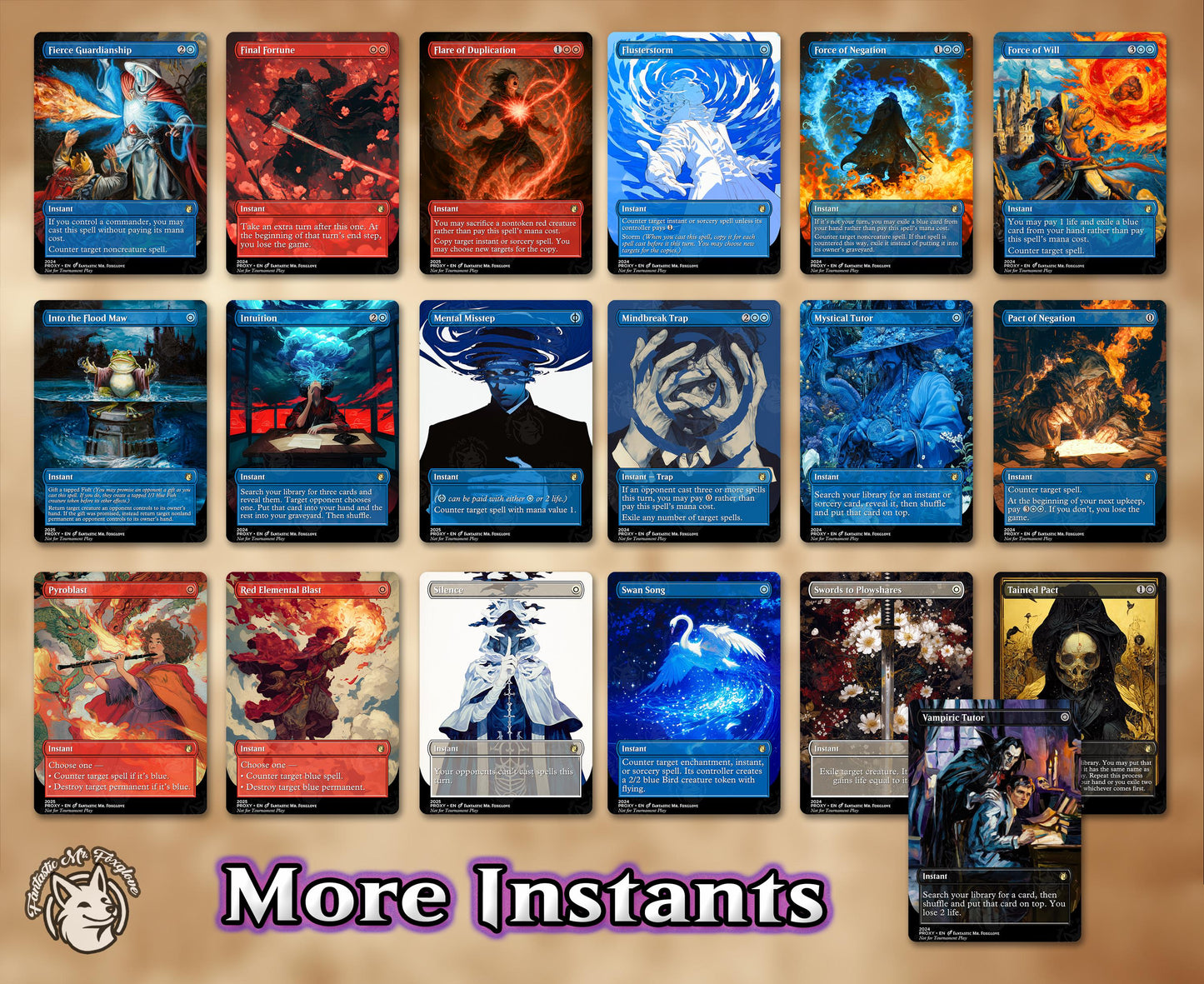 Tymna Kraum cEDH Deck | 100 Proxy Cards + 8 Tokens! Optimized for cEDH aka Bracket 5 — Blue Farm — Tymna the Weaver & Kraum, Ludevic's Opus