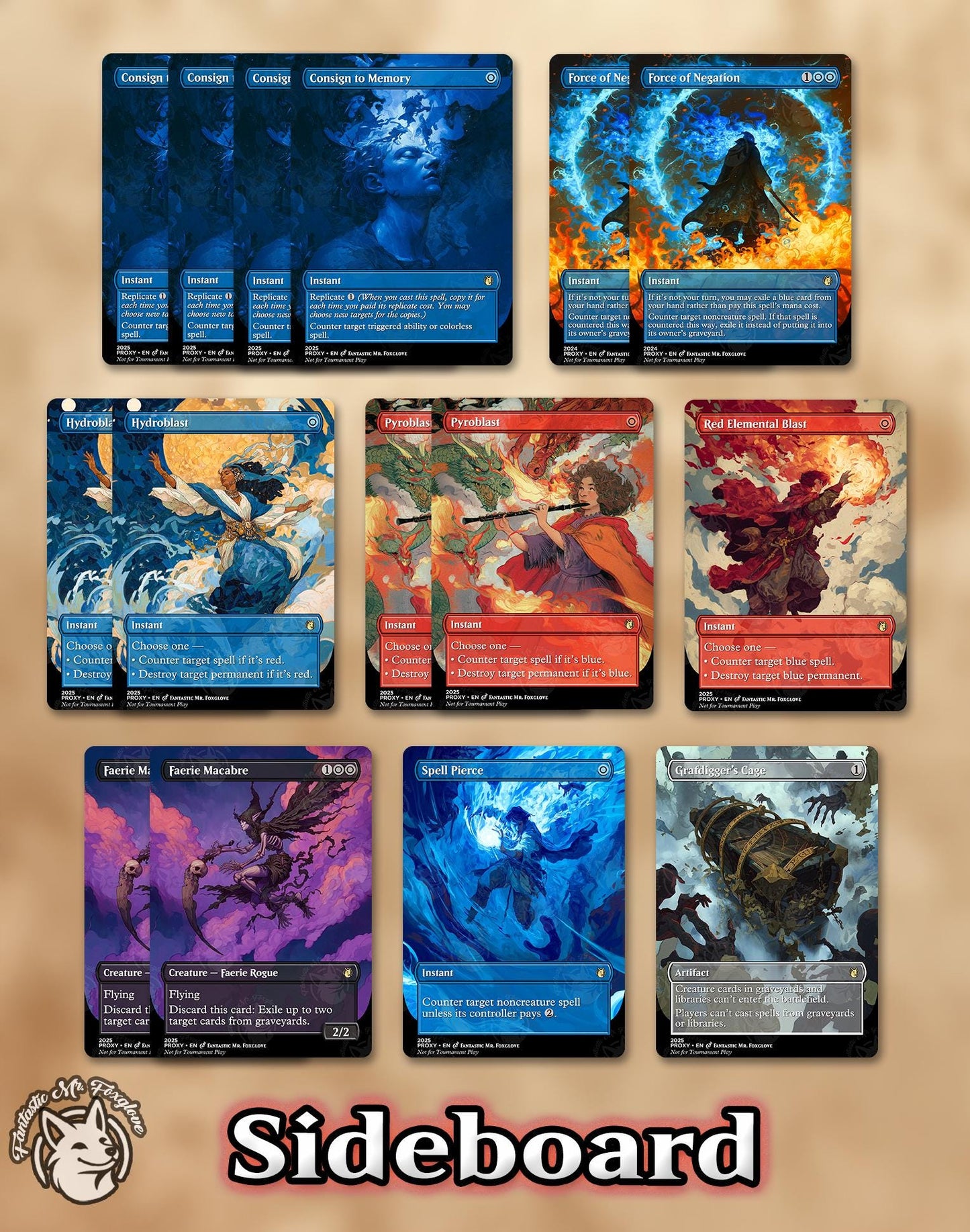 UW Control Legacy Proxy Deck | 75 Proxy Cards for Playtesting — Fun, Competitive, Ready-to-Play Deck!