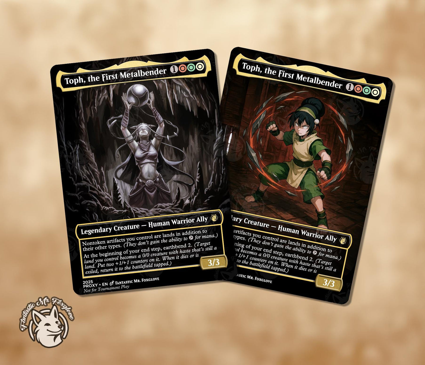 Toph, the First Metalbender | Proxy Card — Choose Your Art!