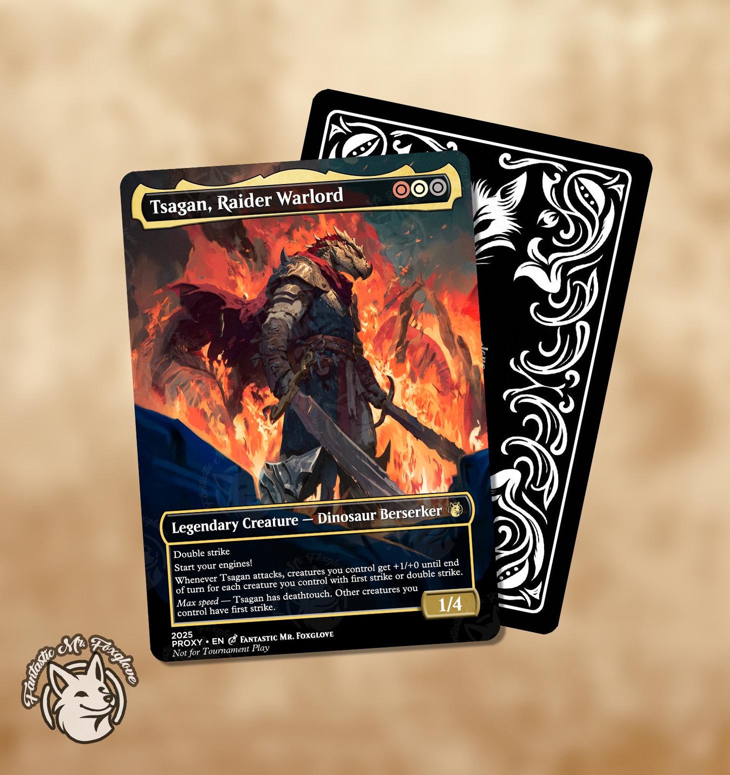 Tsagan, Raider Warlord | Proxy Card (Alchemy/Online-Exclusive Card Only Legal by Rule Zero)