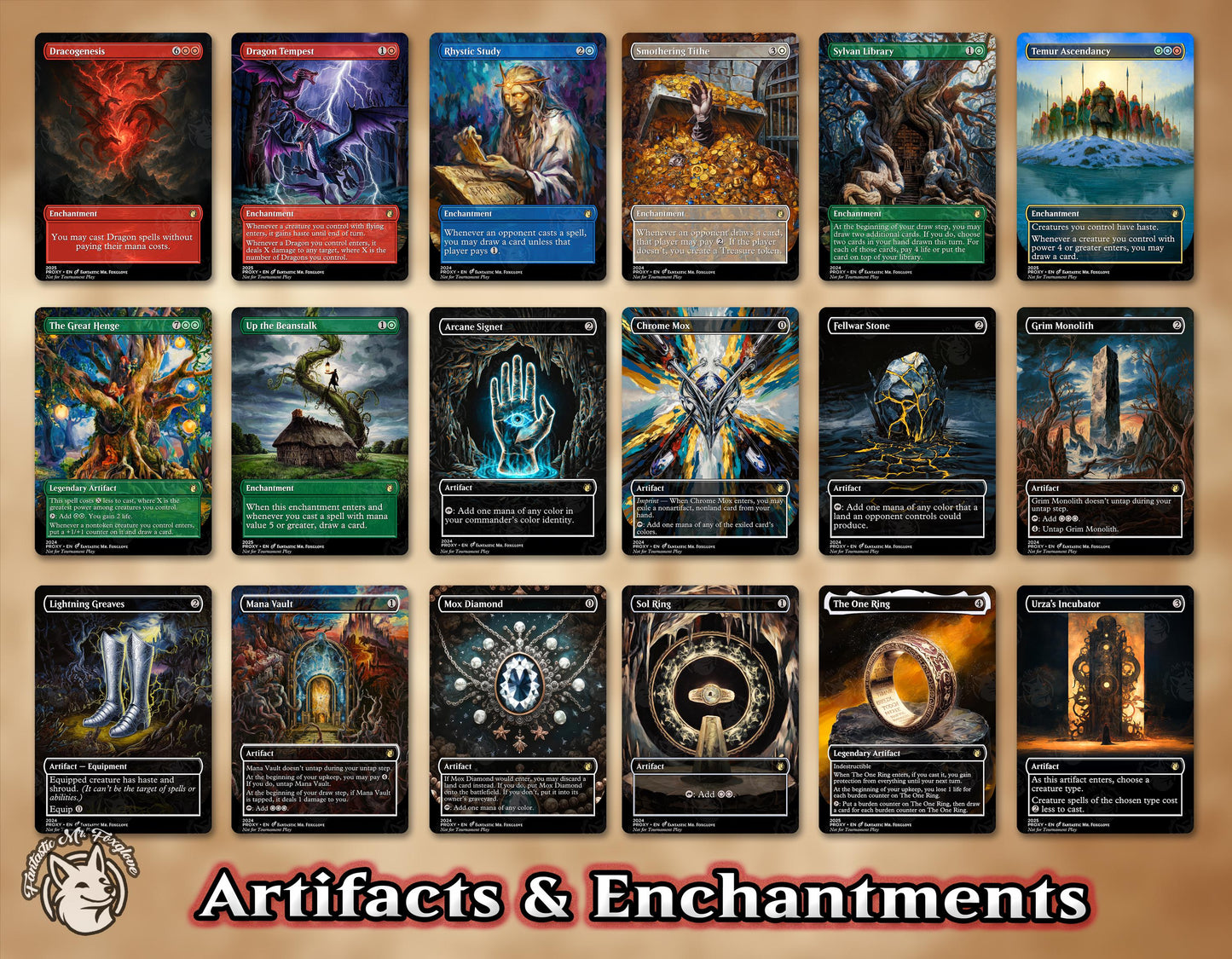 The Ur-Dragon EDH Deck | 100 Proxy Cards + 8 Tokens! (Optimized, Bracket 4)