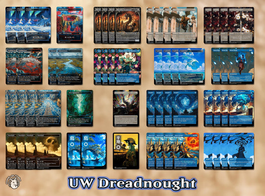 UW Dreadnought Legacy Proxy Deck | 75 Proxy Cards for Playtesting — Fun, Competitive, Ready-to-Play Deck!