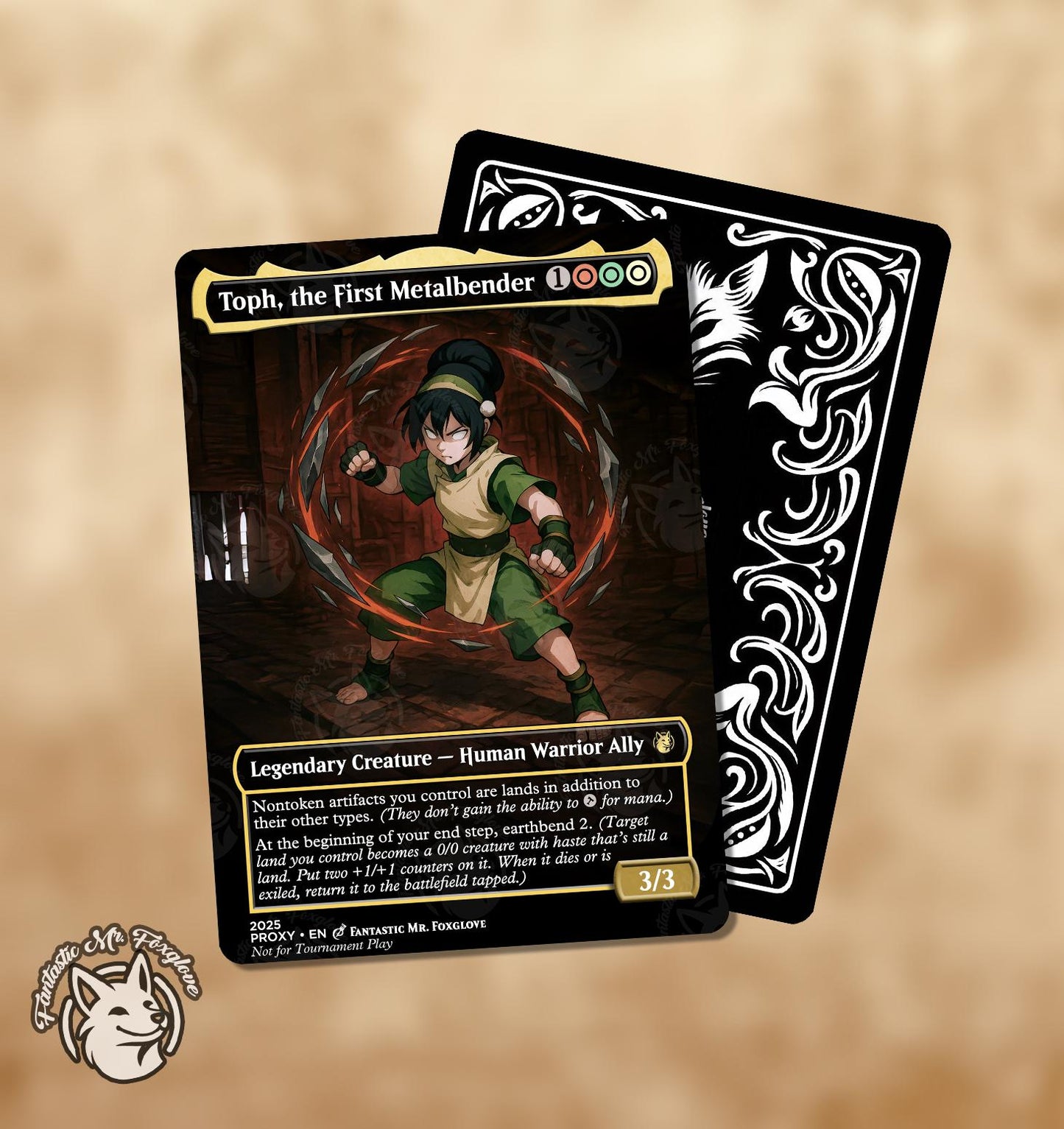 Toph, the First Metalbender | Proxy Card — Choose Your Art!